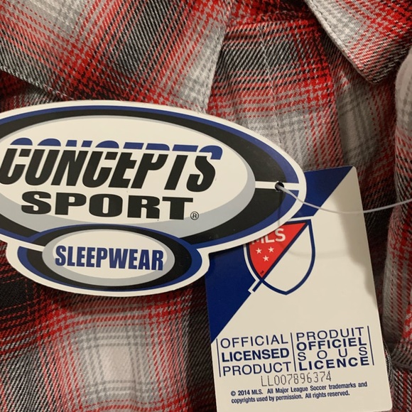 Concepts Sports Toronto Plaid Shirt Size L - Picture 10 of 10